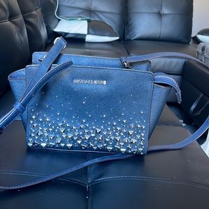 Blue/silver Michael Kors Purse